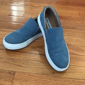 Gills Suede Flatform Slip-Ons